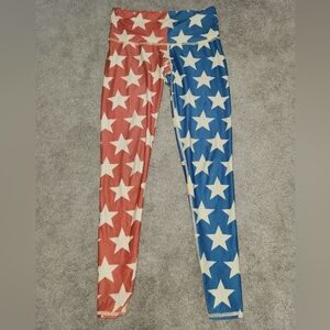 NWOT - Teeki Great Star Nation Hot Pant Leggings